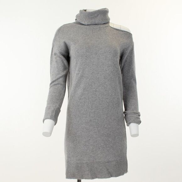 1.state Long Sleeve Cold Shoulder Turtleneck Sweater Dress - Picture 2 of 5